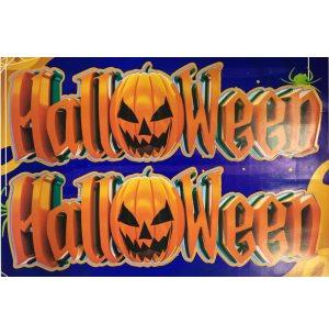 HALLOWEEN PAINEL DECOR.ABÓBORA 60X44CM