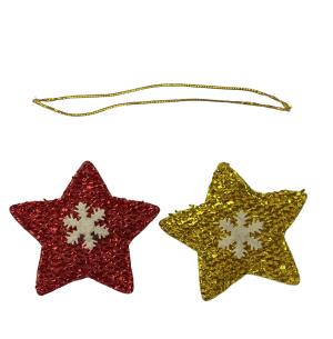 ENFEITE ESTRELA FESTÃO 6CM C/2UN