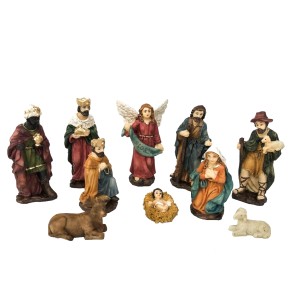 RESINA PRESÉPIO 10 FIGURAS 9CM