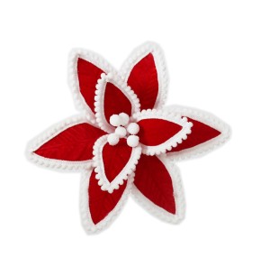 FLOR BICO DE PAPAGAIO VELUDO 30CM VM/BR