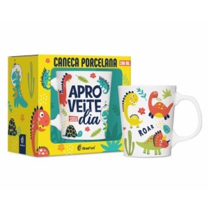 CANECA PORCELANA 260ML PREMIUM APROVEITE SEU DIA