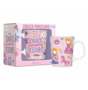 CANECA PORCELANA 260ML PREMIUM SEUS SONHOS