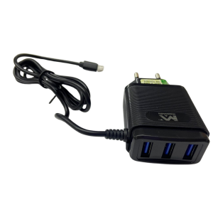 CARREGADOR USB V8 4.8A 3 USB