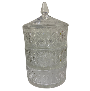 BOMBONIERE VIDRO 13X23CM 3X1