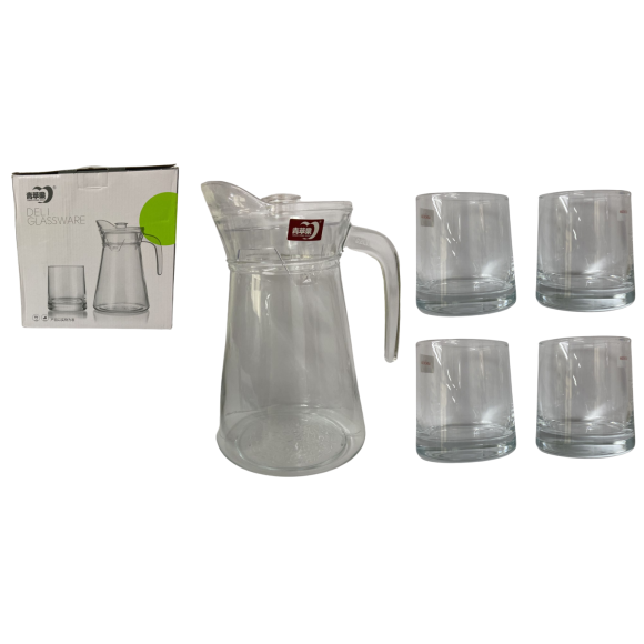 JARRA VIDRO 1,3L 4 COPOS