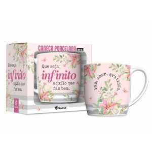 CANECA PORCELANA URBAN 300ML INFINITO QUE FAZ BEM