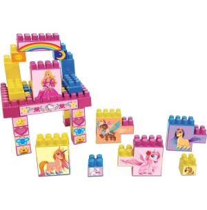 BLOCO MONTAR 48PÇS UNICÓRNIO