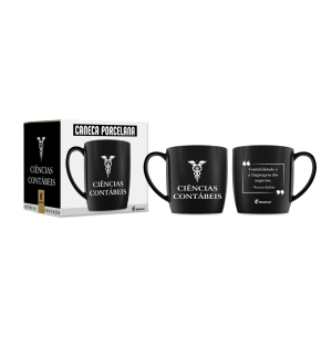 CANECA CERÂMICA 300ML C.CONTÁBEIS