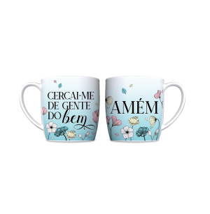CANECA PORCELANA 300ML URBAN GENTE DO BEM