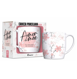 CANECA PORC.300ML URBAN AMOR DE MÃE