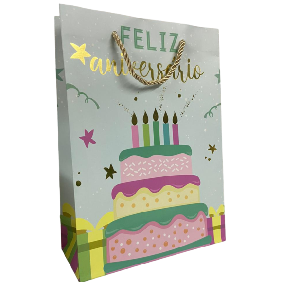 SACOLA PRES.24X31CM ANIVERSÁRIO
