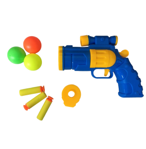 PISTOLA ATIRA BOLA E DARDO 6UN