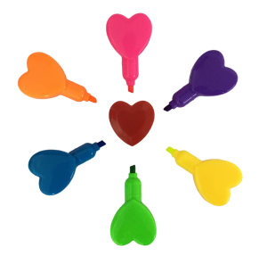 CANETA MARCA TEXTO 6UN CORAÇÃO