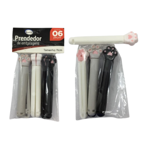 PRENDEDOR EMBALAGEM PLÁSTICO 11CM 6UN