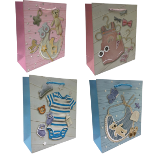 SACOLA PRESENTE 30X40CM BEBÊ