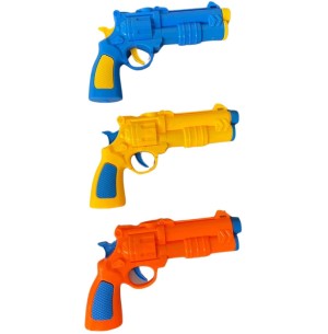 PISTOLA ATIRA DARDO 14CM 3 BALAS