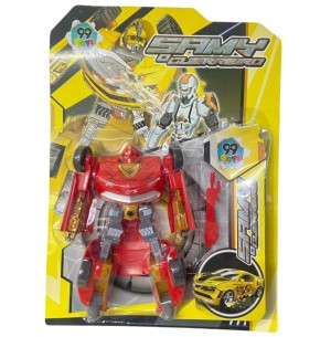 BONECO ROBÔ TRANSFORMA 19CM