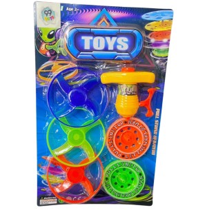 PIÃO ATIRA DISCO 5PÇS