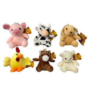 CHAVEIRO PELÚCIA ANIMAL SORTIDO 9CM