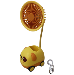 MINI VENTILADOR PORTÁTIL 20CM USB COM APONTADOR CARRO