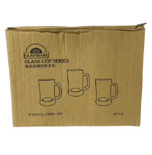 CANECA VIDRO CERVEJA 390ML C/2