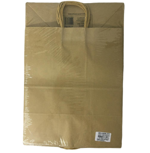 SACOLA KRAFT 32X19X38CM 10UN NATURAL