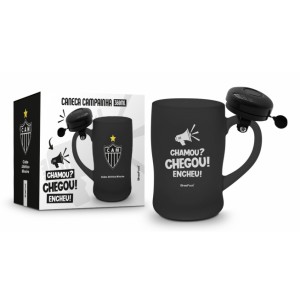 CANECA VIDRO 360ML CHOPP C/ CAMPAINHA ATLETICO