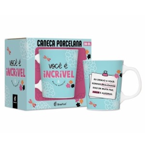 CANECA PORC.280ML PREMIUM VOCÊ É INCRÍVEL
