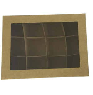 CAIXA DOCE KRAFT C/ VISOR P/12UN