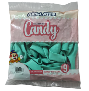 BALÃO CANDY 9 VERDE C/25