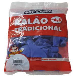 BALÃO 6.5 AZUL C/50