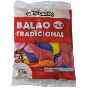 BALÃO 6.5 SORTIDO C/50