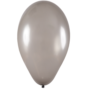 BALÃO 8 METAL PRATA C/50