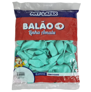 BALÃO AMALU 9 VERDE CLARO C/50