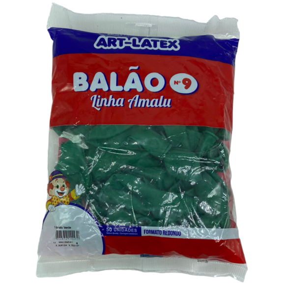 BALÃO AMALU 9 VERDE C/50