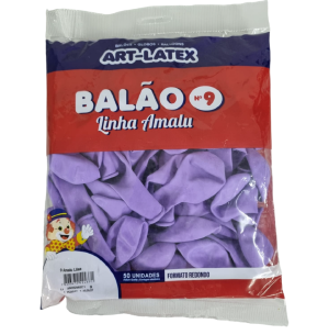 BALÃO AMALU 9 LILAS C/50