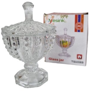 BOMBONIERE VIDRO 14X9CM