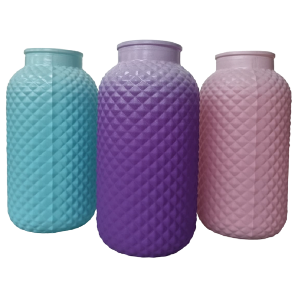 VASO VIDRO 20CM COR