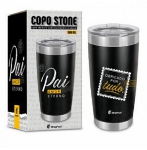 COPO TÉRMICO STONE 500ML PAI AMOR ETERNO