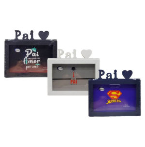 PORTA FOTO PLÁSTICO 10X15CM PAI