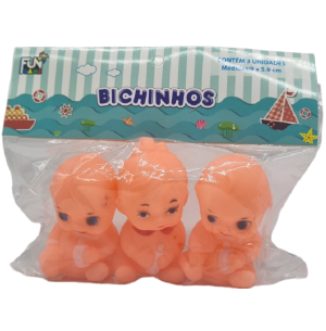 MORDEDOR VINIL BEBÊ 3PÇS 9CM