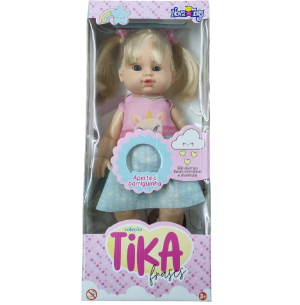 BONECA TIKA FRASES LOIRA 33CM
