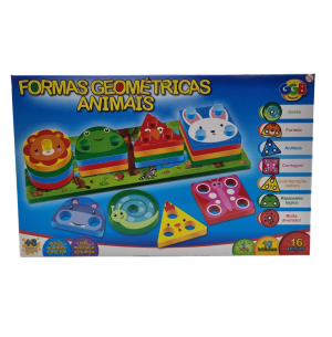 PEDAGÓGICO FORMAS GEOMETRICAS ANIMAIS 27PÇS