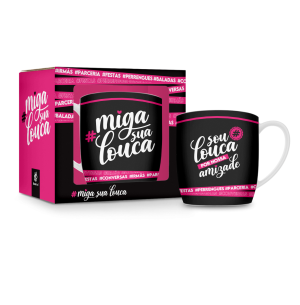 CANECA PORC.300ML URBAN MIGA SUA LOUCA
