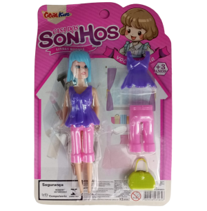 BONECA MINI C/ ACES.3PÇS