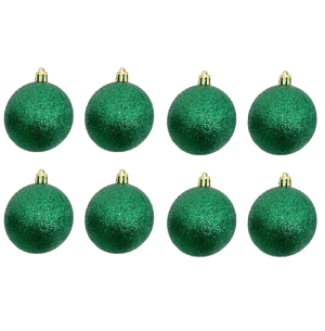 BOLA TUBO 6CM 8UN GLITTER VD