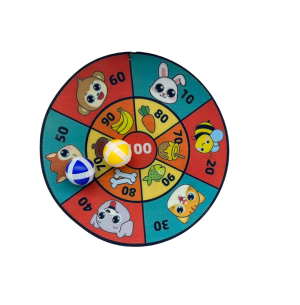 JOGO DARDO VELCRO 24CM BOLA 2PÇS