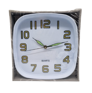 RELÓGIO PAREDE 24CM QUAD.NEON