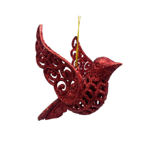  ENFEITE PASSÁRO 11CM GLITTER