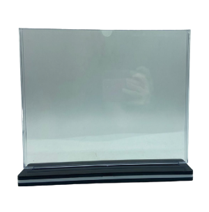 PORTA DIPLOMA ACRILICO C/BASE 21X30CM HORIZONTAL